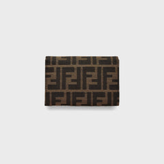 WGACA Fendi Zucca Compact Wallet - Brown