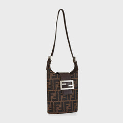 WGACA Fendi Zucca Bucket Mini Bag - Brown
