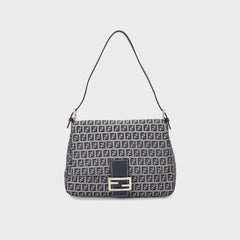 WGACA Fendi Zucchino Mamma Shoulder Bag - Navy