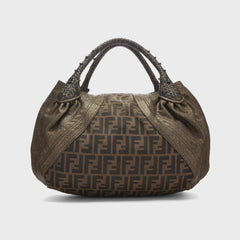 WGACA Fendi Brown Zucca Spy Bag - Brown