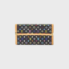 WGACA Louis Vuitton x Takashi Murakami International Wallet - Black / Multi