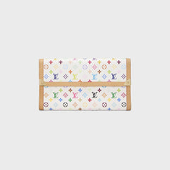 WGACA Louis Vuitton x Takashi Murakami International Wallet - White / Multi