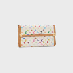 WGACA Louis Vuitton x Takashi Murakami International Wallet - White / Multi