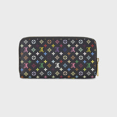 WGACA Louis Vuitton Multicolor Zippy Wallet - Black