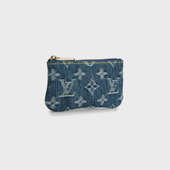 WGACA Louis Vuitton Denim Pochette Cles Wallet - Blue
