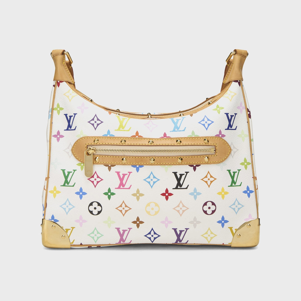 WGACA Takashi Murakami x Louis Vuitton White Monogram Multicore Boulogne - White