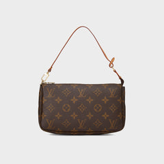 WGACA Louis Vuitton Monogram Pochette Accessoires V2 Bag - Brown