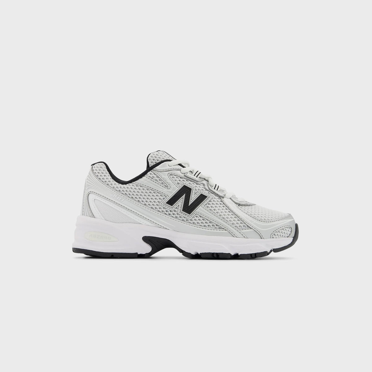 New Balance GS 740 - White / Silver Metallic