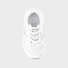 New Balance TD 740 Bungee Lace - White / Silver Metallic